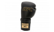 Премиальные тренировочные перчатки на шнуровке UFC (Черные 12 Oz)