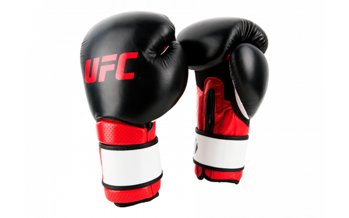 Перчатки MMA для работы на снарядах (Чёрные 12 Oz) UFC