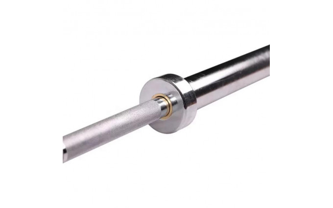 Гриф олимпиский хромированный 220 см нагрузка 700 LBS хват 28 мм OKPRO Гриф олимпиский хромированный 220 см нагрузка 700 LBS хват 28 мм OKPRO